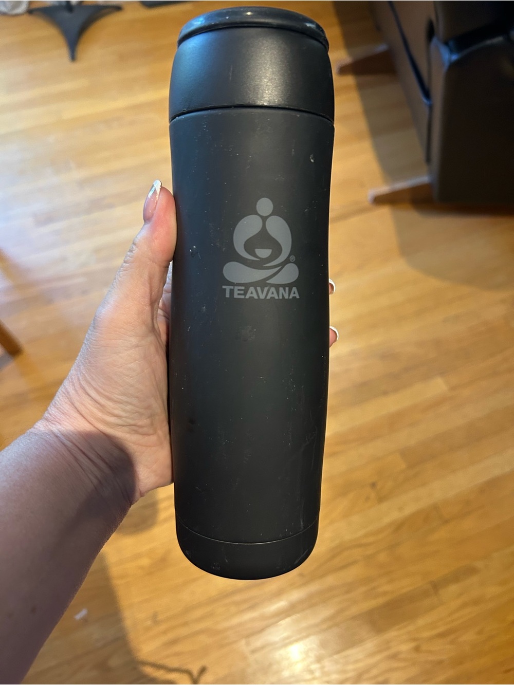 Teavana Black Stainless Travel Mug
